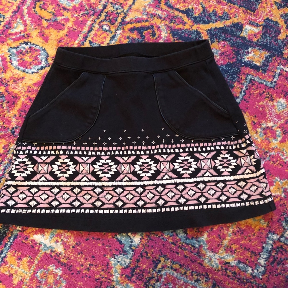 Abercrombie Black Cotton skirt size 12